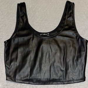 Leather tank top